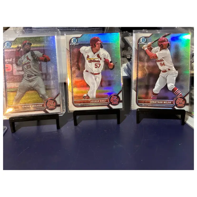 Cardinals Refractor Lot
Jordan Walker, Joshua Baez, Jonathan Mejia