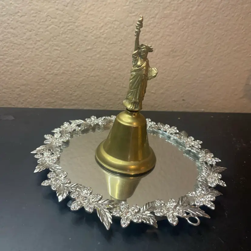 Gorgeous Solid Brass 6” Statue of Liberty Bell