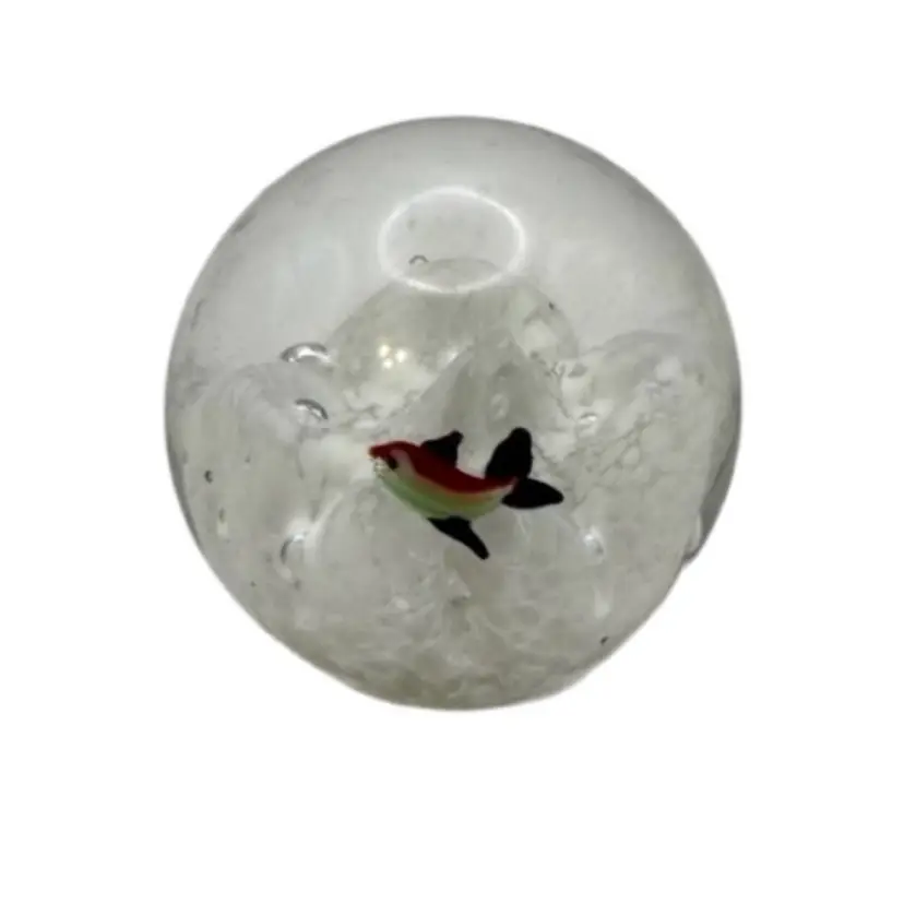 Art Glass Aquarium Paperweight