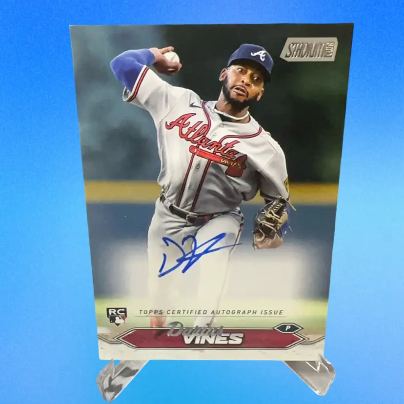 Darius Vines Stadium Club RC On Card Auto