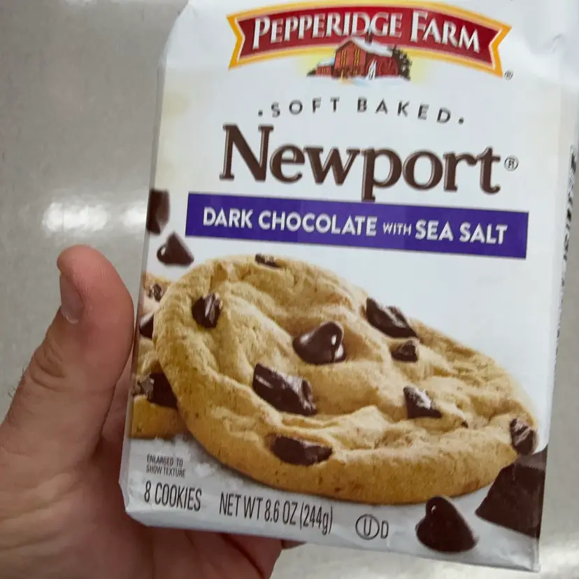 Pepperidge Farm Soft Bake Newport Dark Chocolate With Sea Salt Cookies 8.6 Ounce