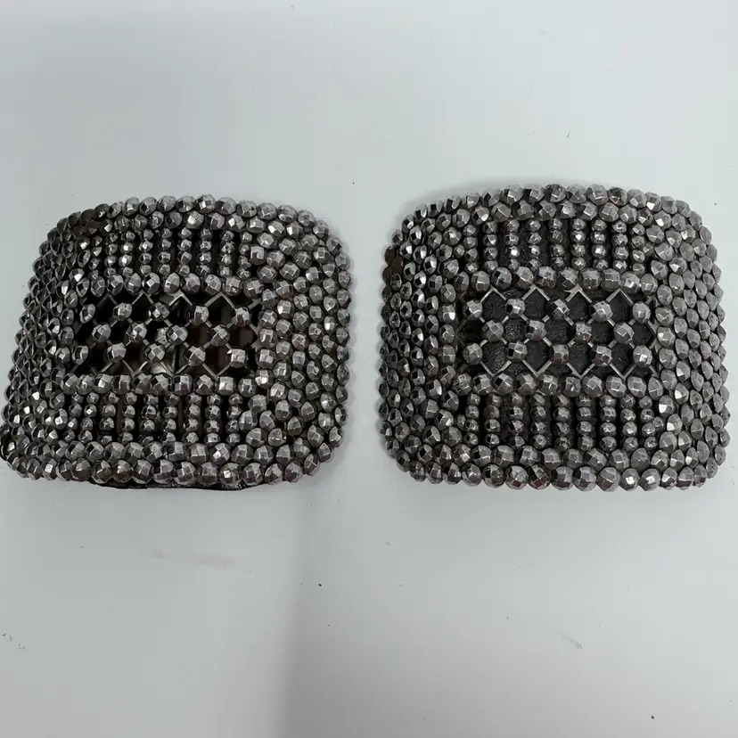 Pair Of Victorian Cut-Steel French Shoe Buckles
