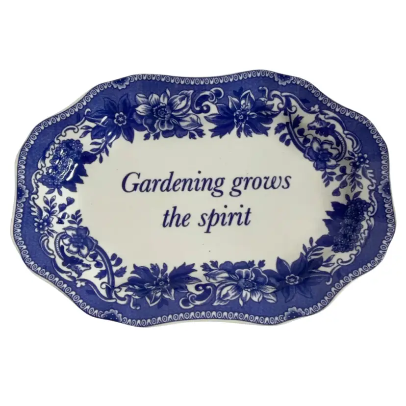 Spode Gardening Trinket Dish 6.5”