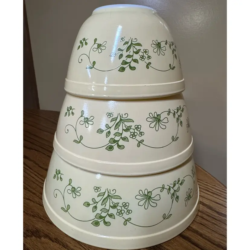 Pyrex #401, #402 #403 Shenandoah Mixing Bowl NESTING