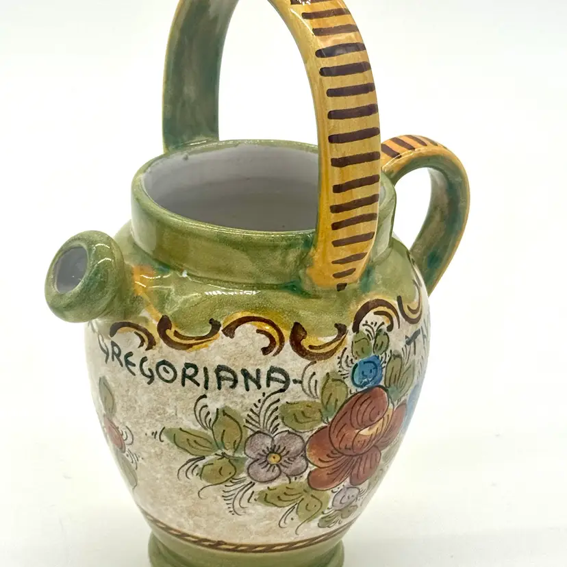 020.  DERUTA Italian Pottery Pitcher