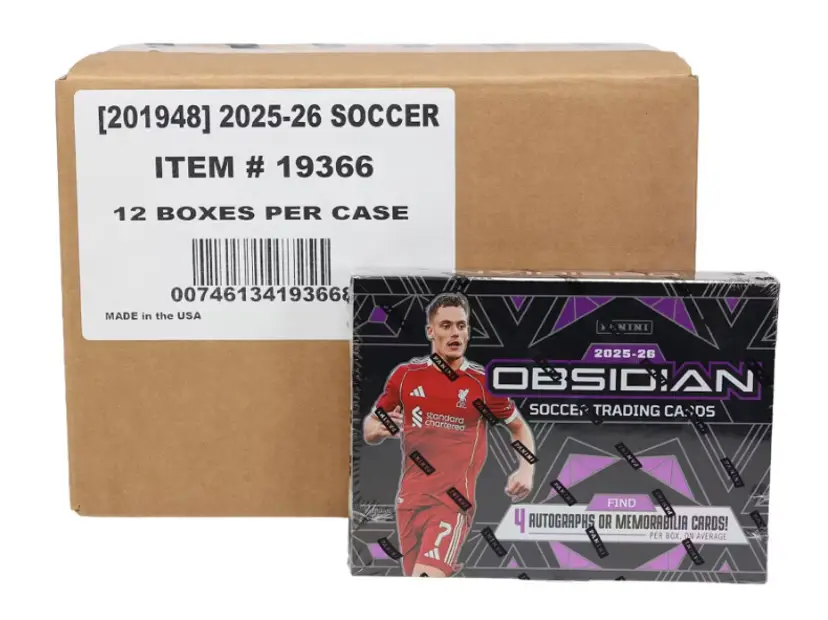 (PRE-SALE) 2025-26 Panini Obsidian Soccer Hobby 12-Box Case