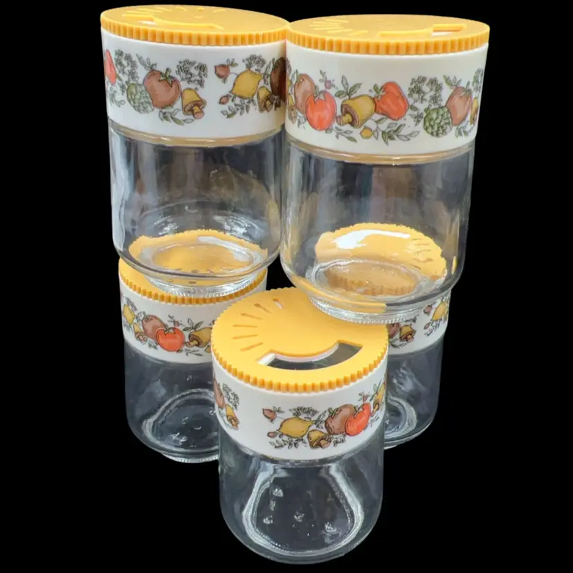 Spice Of Life Shakers Glass Spice Jars (Set Of 5) - 3.5” x 2.5” Each