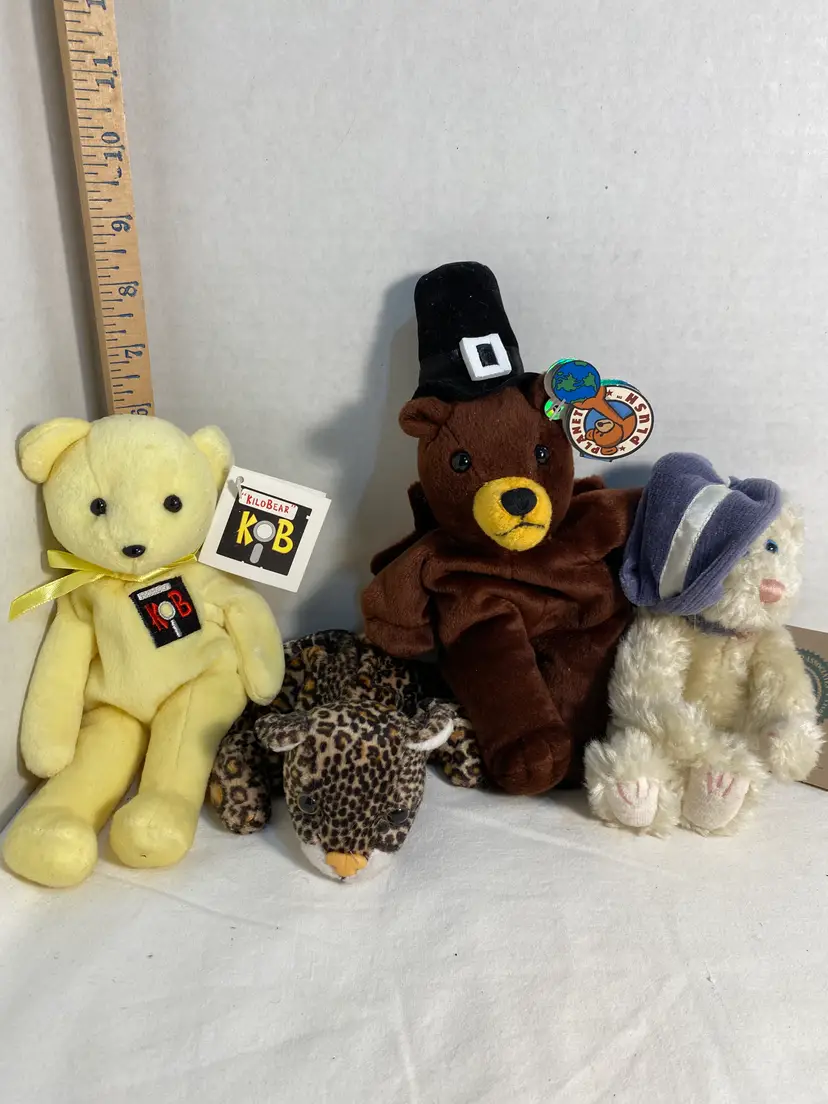 Lot of Stuffed Vintage Animals