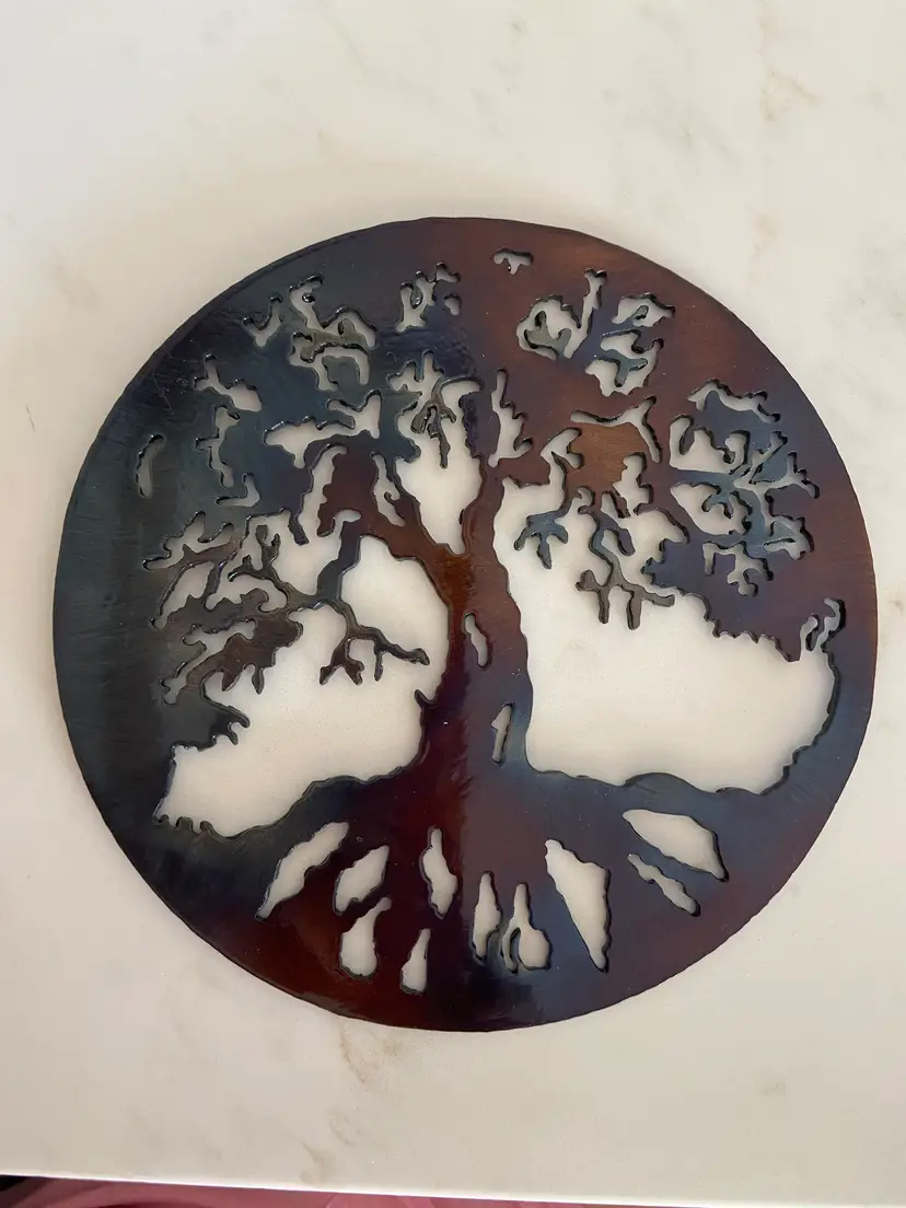 Tree of Life Metal Wall Art by Mountain Metal Arts, 7" Diameter