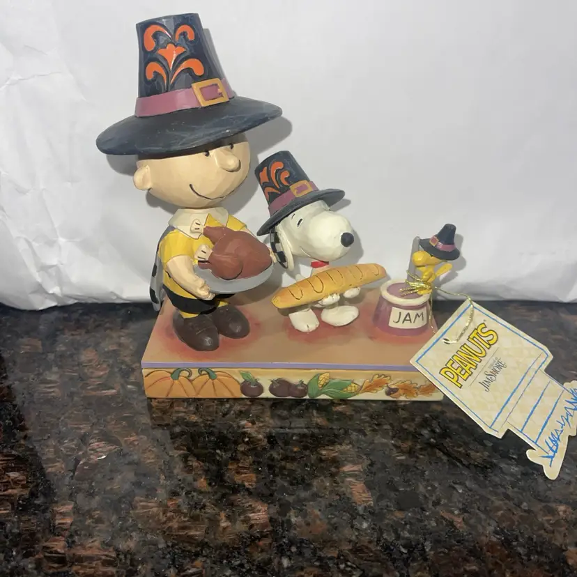 Jim Shore Peanuts Thankful for Friendship Thanksgiving Snoopy 6006943 Statue NWT