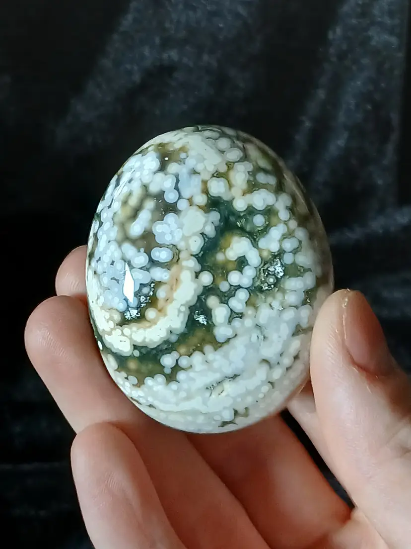 Orbicular Ocean Jasper palm #2