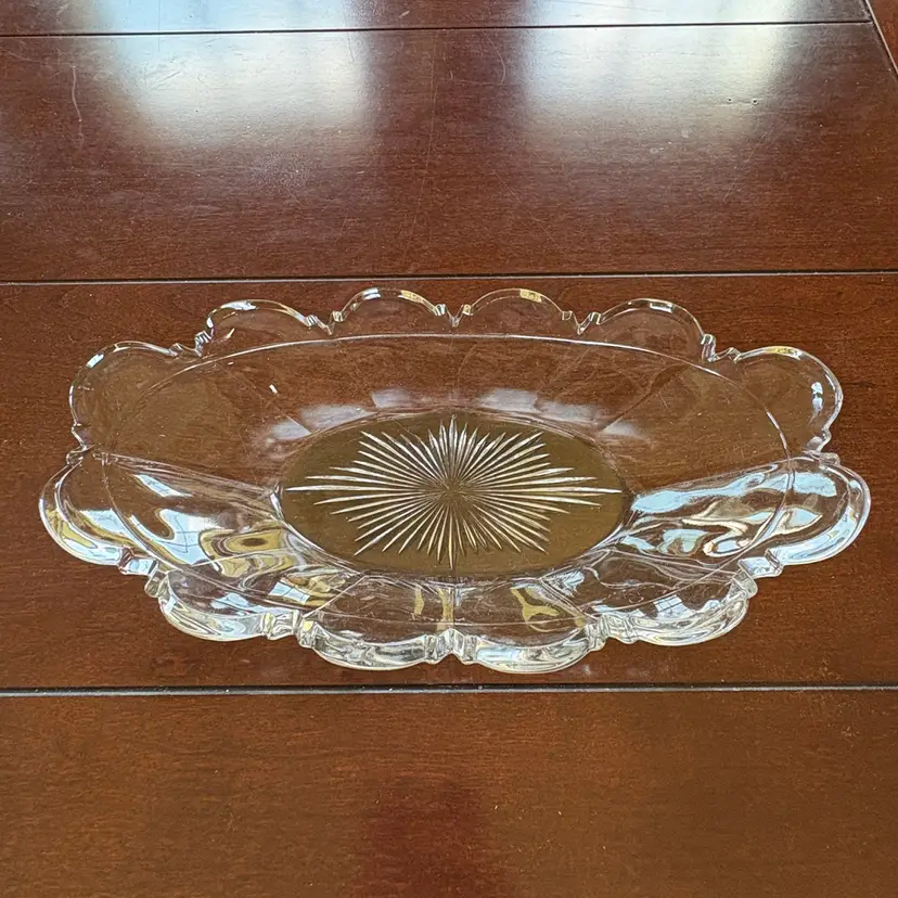 Early American Pressed Glass (EAPG) celery/relish dish by Indiana Glass Company