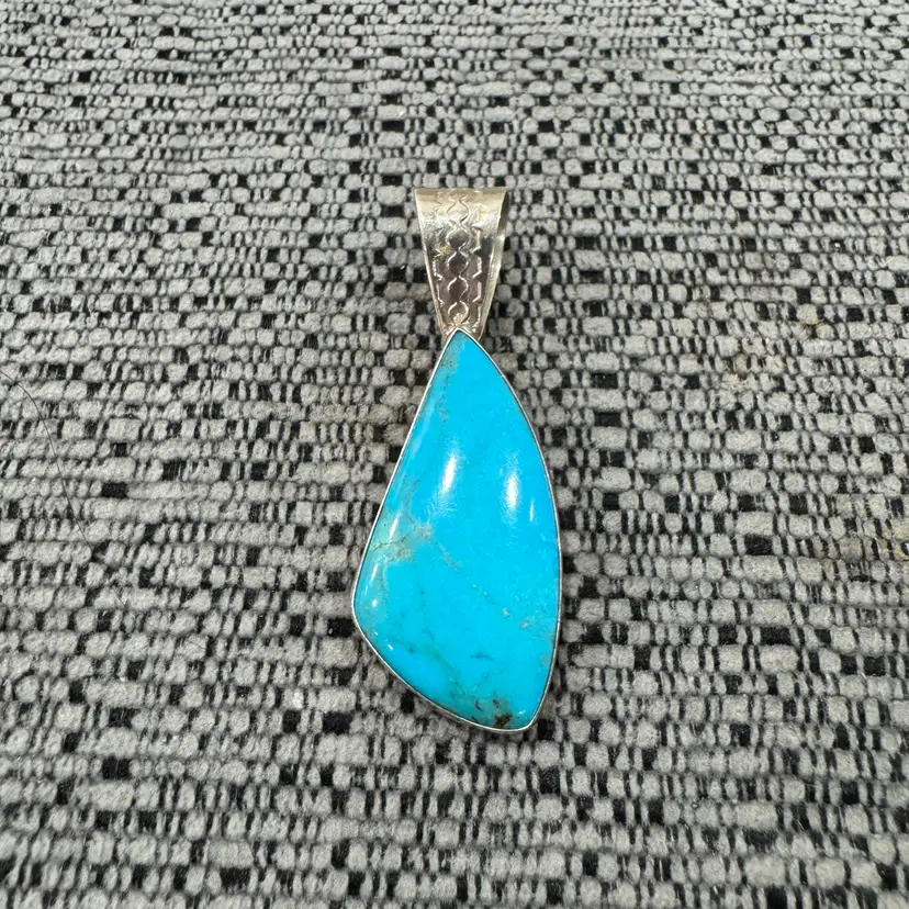Sterling Jay King Pendant Turquoise