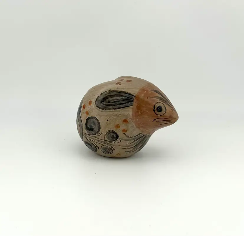 Vintage Tonala Pottery Rabbit 3”x 1.75”x 2.25”