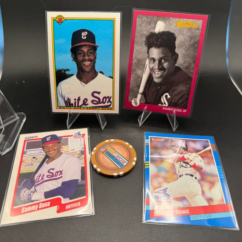 Sammy Sosa 4-card Chicago Whitesox Lot