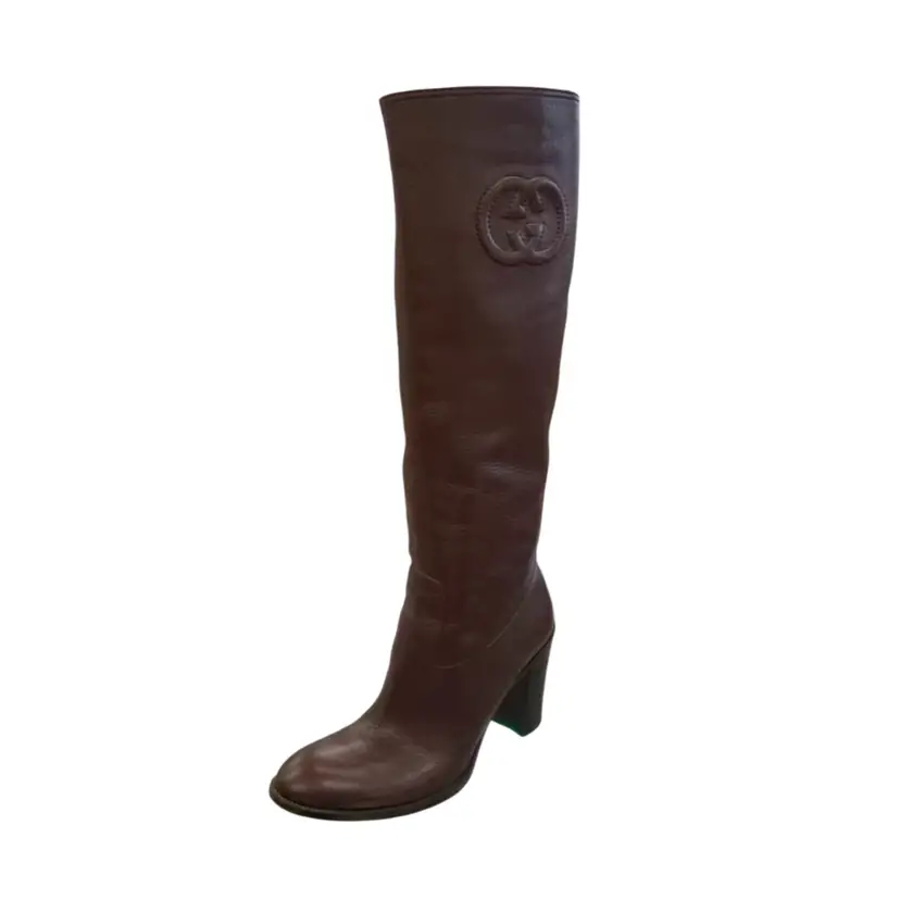 Gucci Brown Knee High Boots SZ 38.5