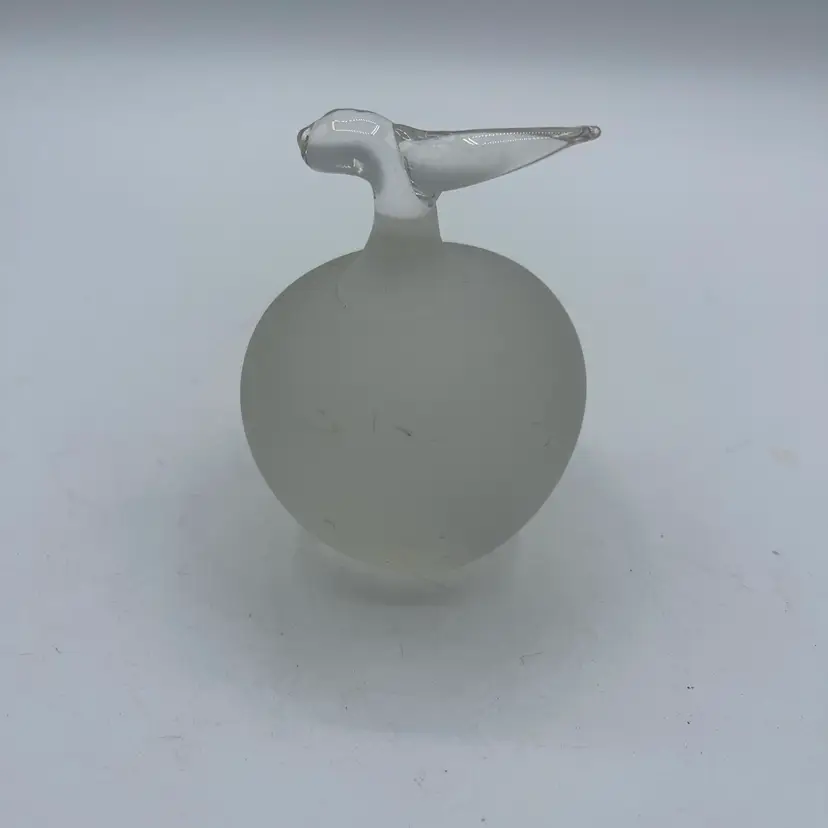 Frosted Peach Paperweight 3.5 Inches