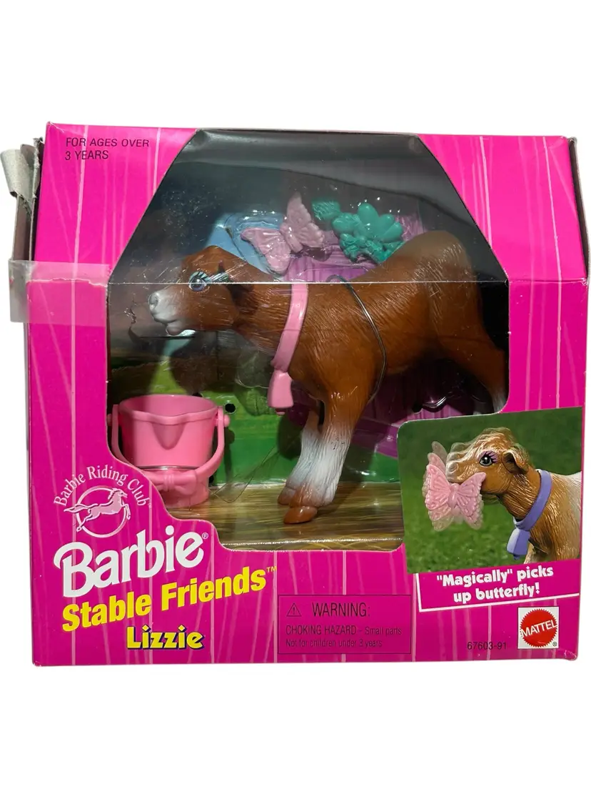 Mattel Barbie Stable Friends Lizzie The Calf Animal Farm Playset NIB   New in box. Box has some damage.