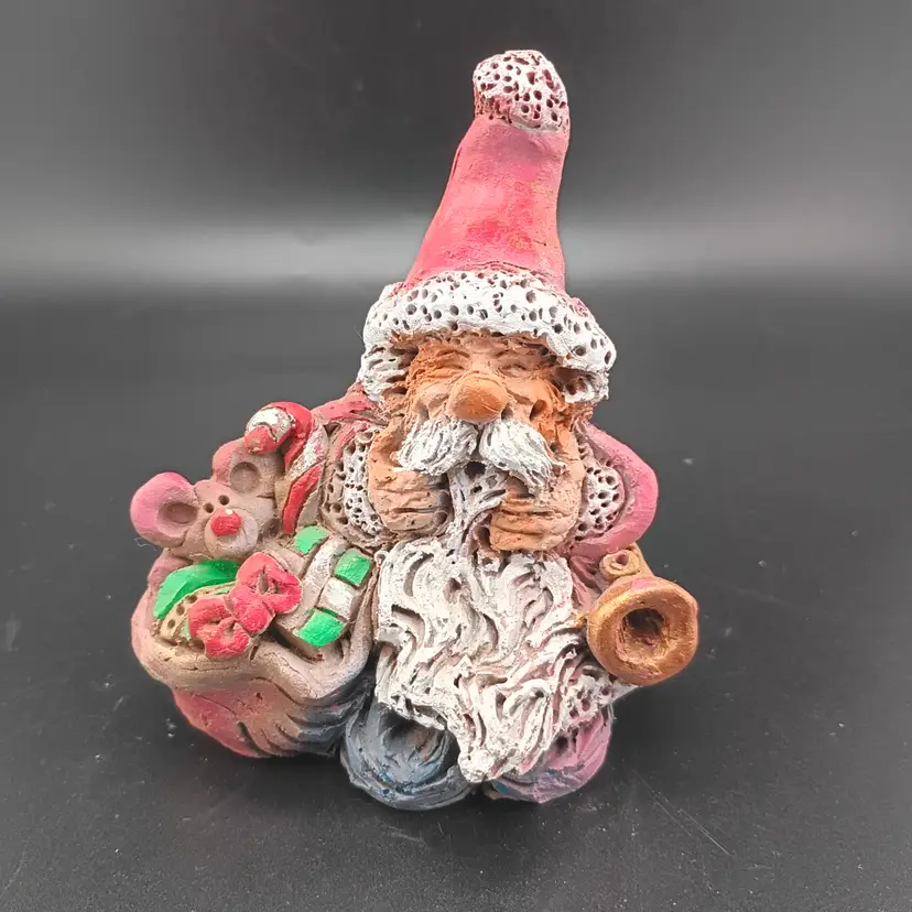 Signed Buhner Studio Santa figurine