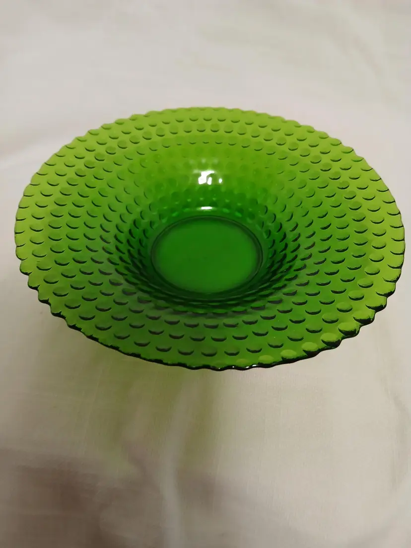 Vintage Green Glass Bowl