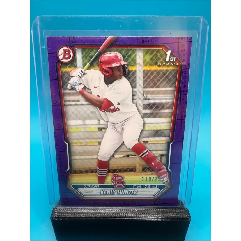 Kenly Hunter 1st Bowman Purple /250 St. Louis Cardinals