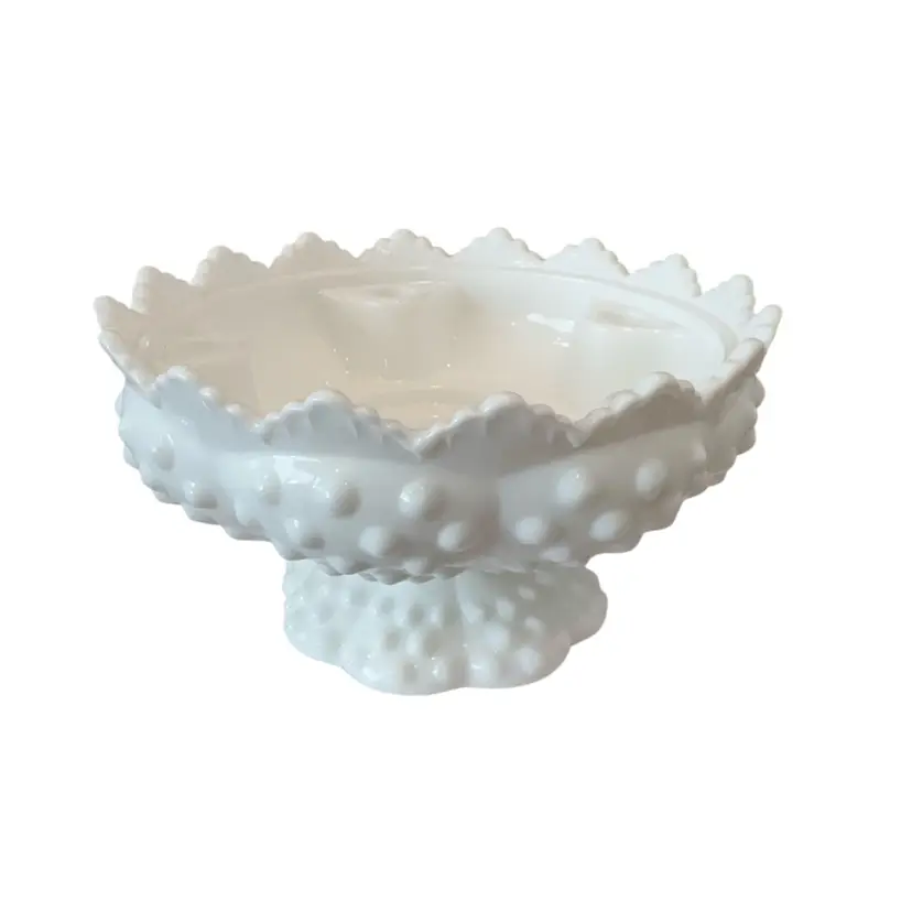 Vintage Fenton Hobnail Milk Glass Multi Candle Holder