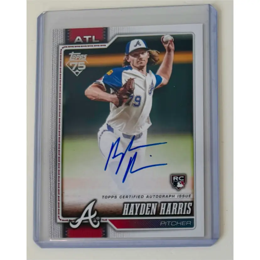 Hayden Harris RC Topps Real One Auto Atlanta Braves