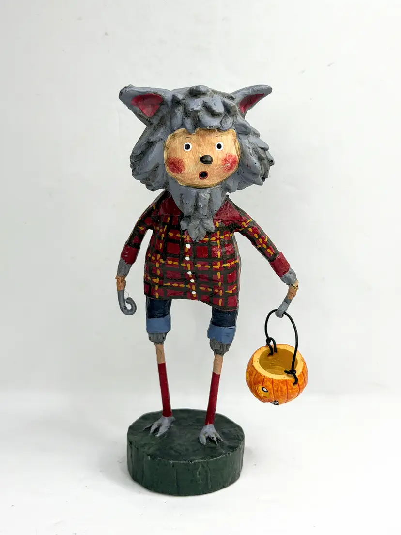 Vintage Lori Mitchell Wolfie Williams Halloween Werewolf Figurine ESC XN100