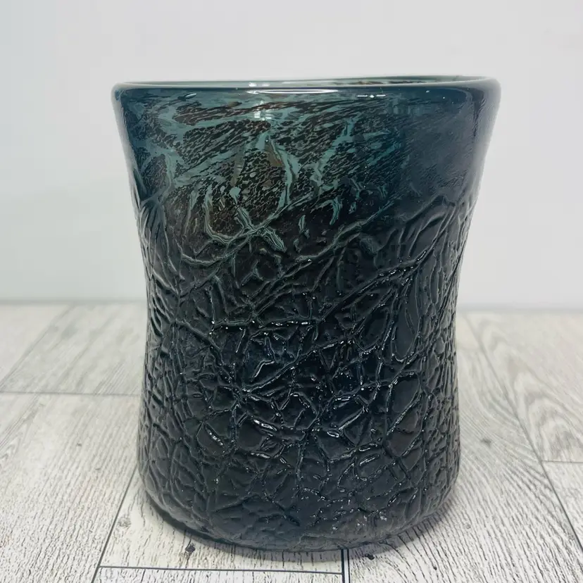 MMCI Art Glass Lava Glaze Vase