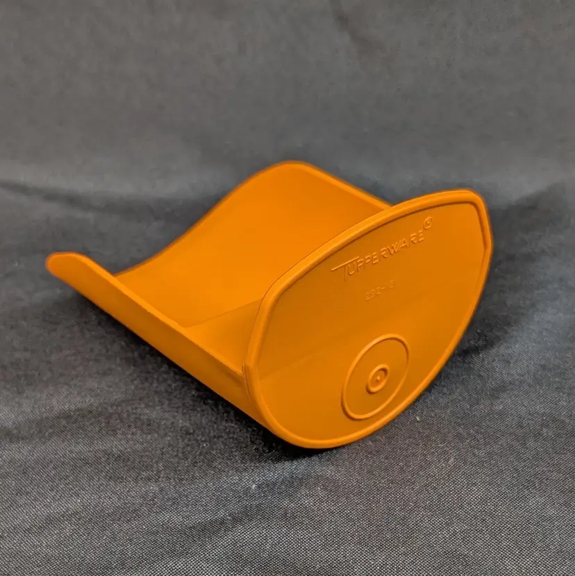 Vintage Tupperware Bright Orange Scoop Kitchen Gadget #292-18