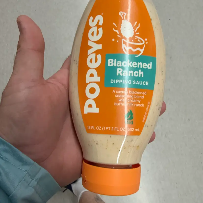 Popeyes Blackened Ranch Dipping Sauce, 18 Fluid Ounces