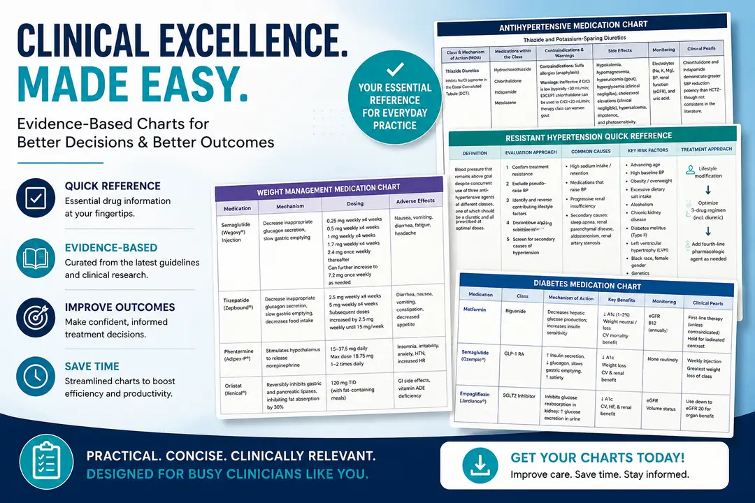 Metabolic medication charts