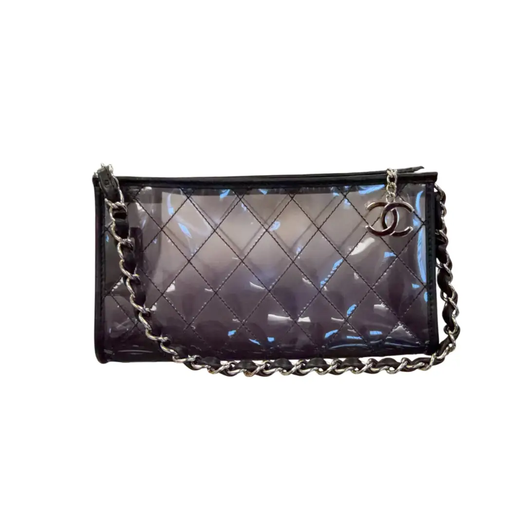 Chanel PVC Black & Purple Ombré Shoulder Bag