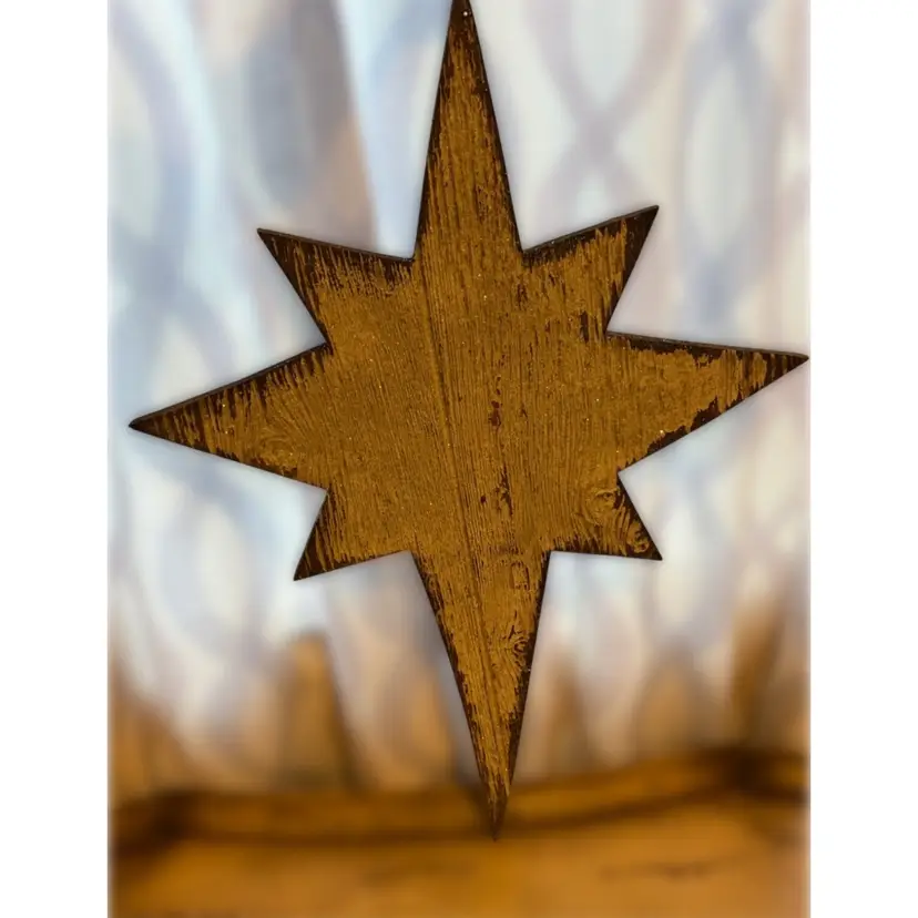 Ragon House Wooden Christmas Star Wall Decor