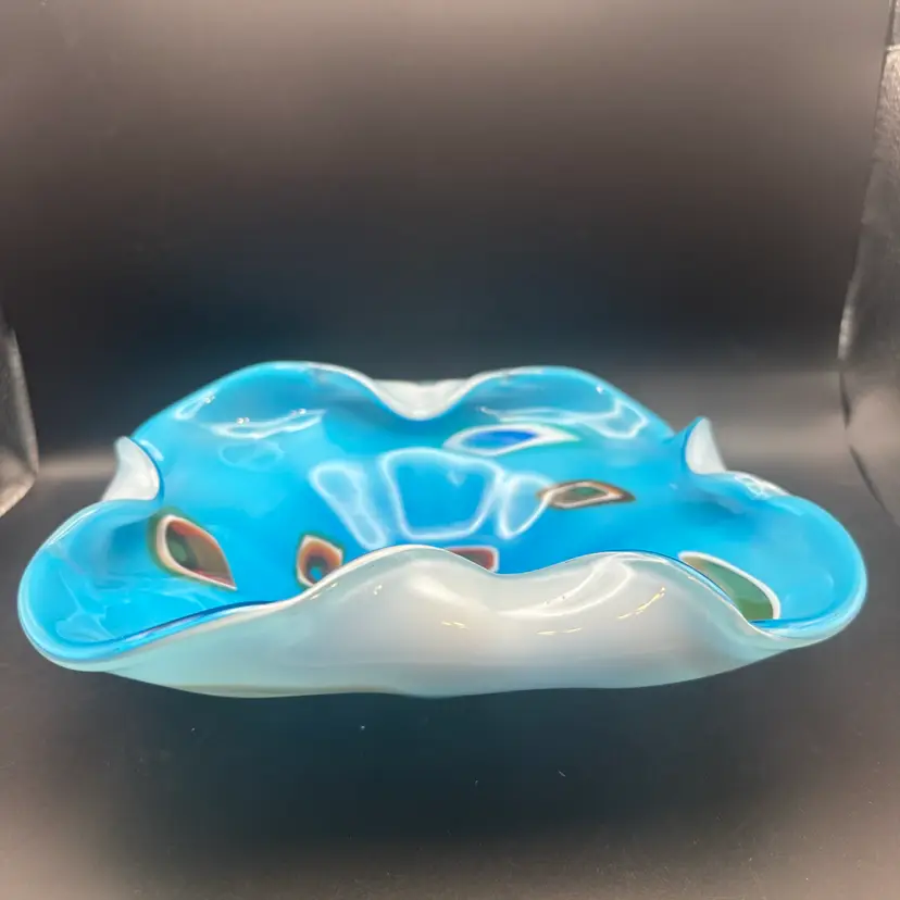 MCM Tutti Fruitti Cased Glass Bowl