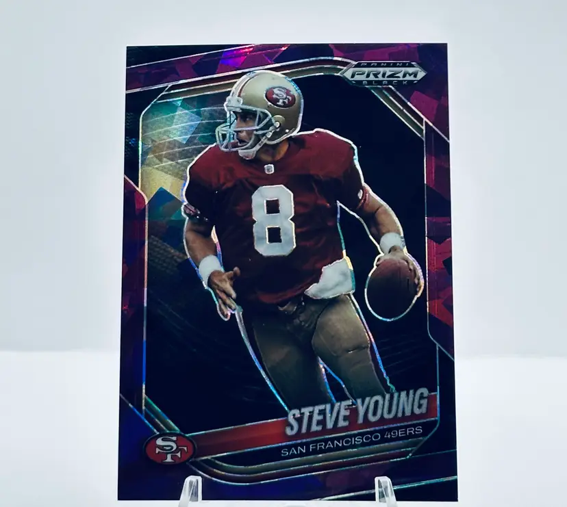 Steve Young Prizm Cracked Ice #/149 - San Francisco 49ers