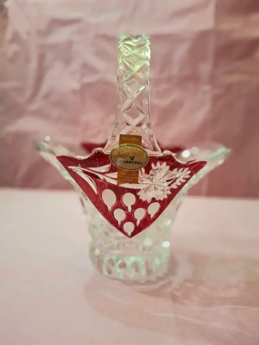 Anna Hutte Bleikristall Crystal Basket