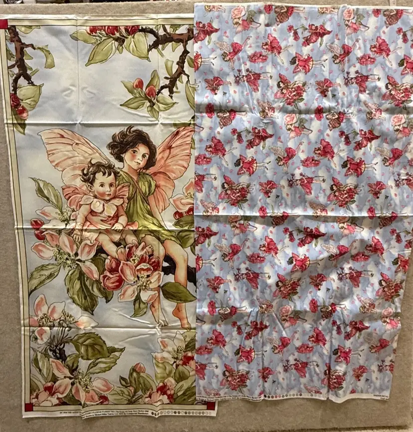 Apple Blossom Fairy Flower Fairies Quilt Kit Fabric Cicely Mary Barker Keepsake