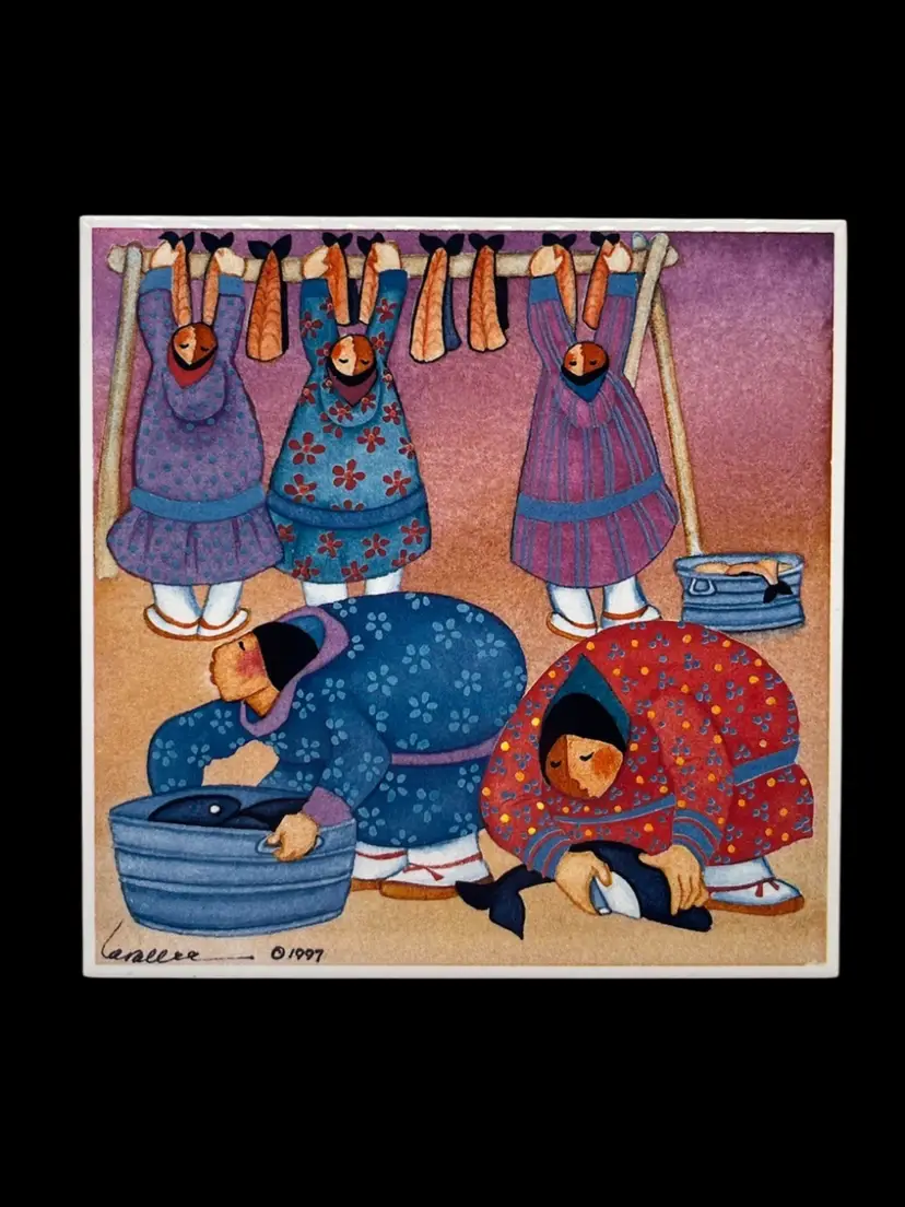 Barbara Lavellee Ceramic Tile Trivet | 6”