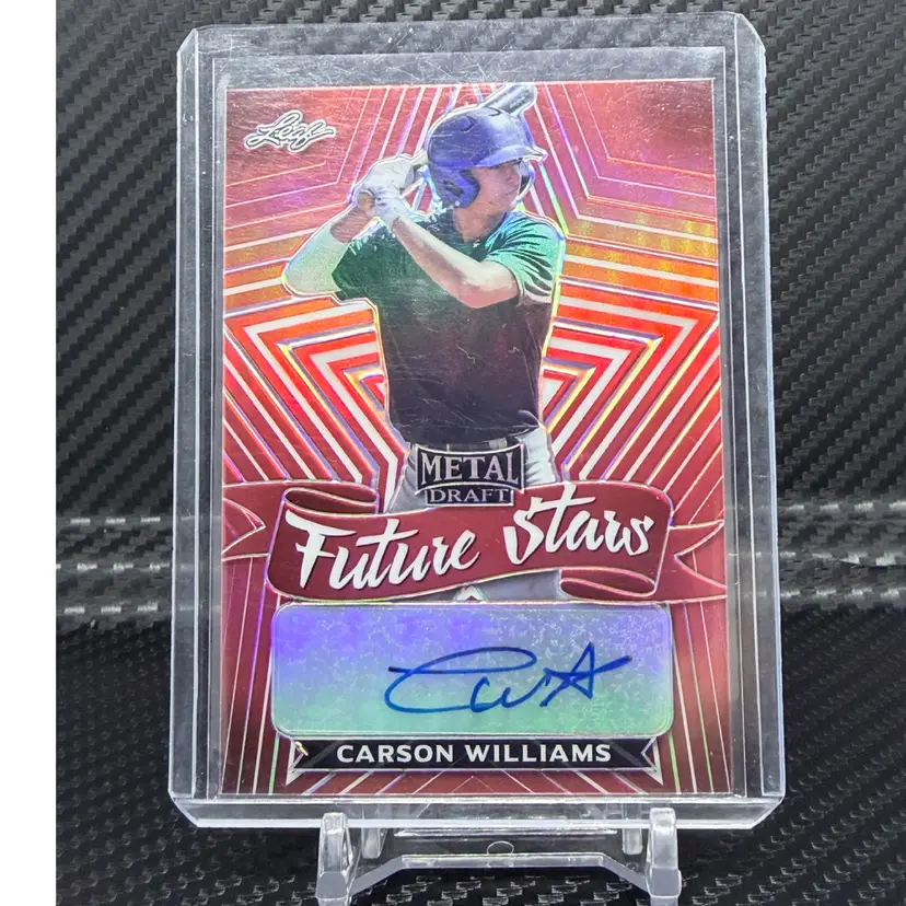 2021 Leaf Metal Draft Future Stars Carson Williams 5/5 Auto Tampa Bay Rays - midwestboxbreaks.net
