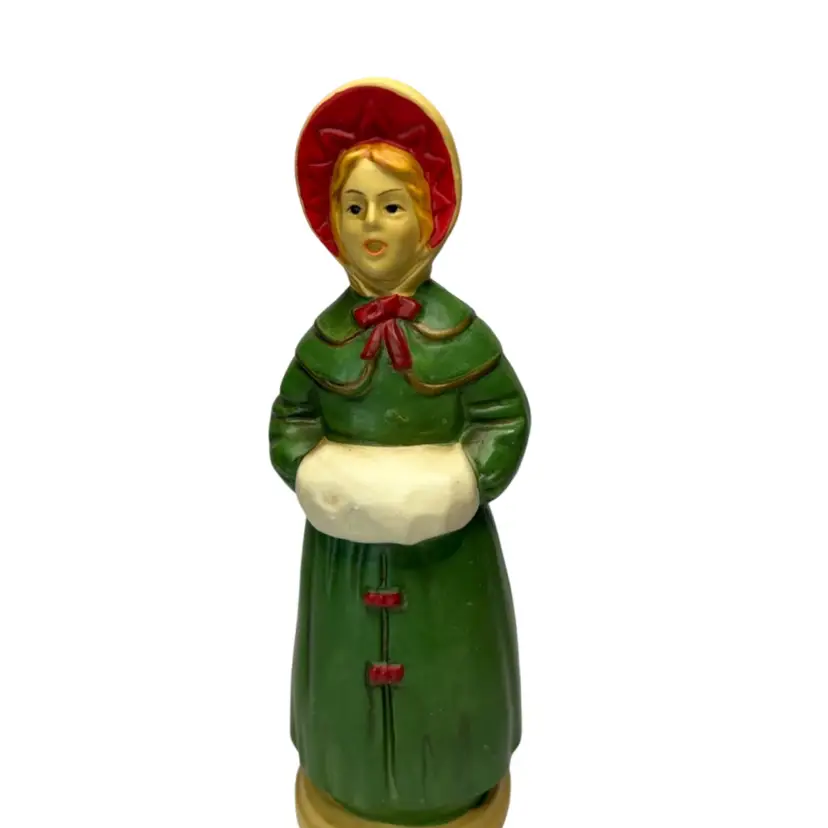 Woman Composite Caroler @7 1/2” Tall