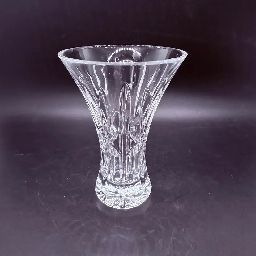 Vintage Waterford Society 1996 Crystal Flared Posy Bud Vase 4 3/8”
