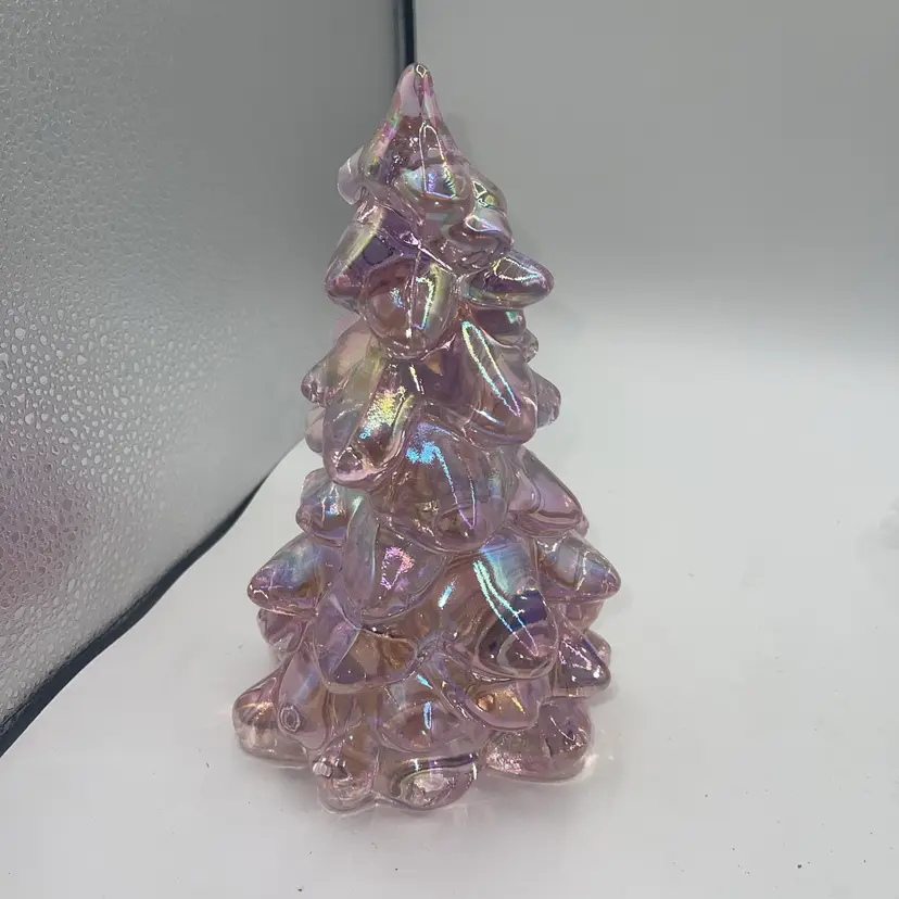 06-Mosser Pink Carnival 8 Inch Christmas Tree