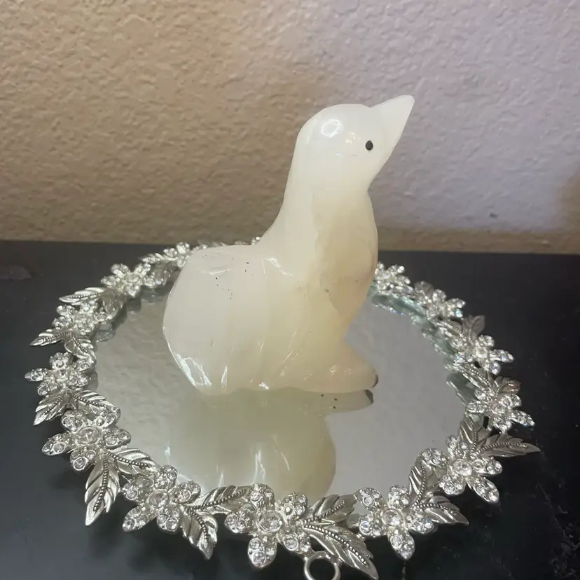 Gorgeous Carved Onyx 5” Seal Sculpture From Italy