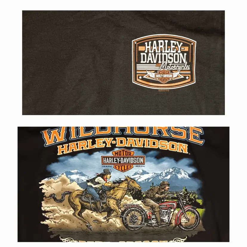 Harley Davidson Wildhorse t-shirt NEW nwot Oregon motorcycle