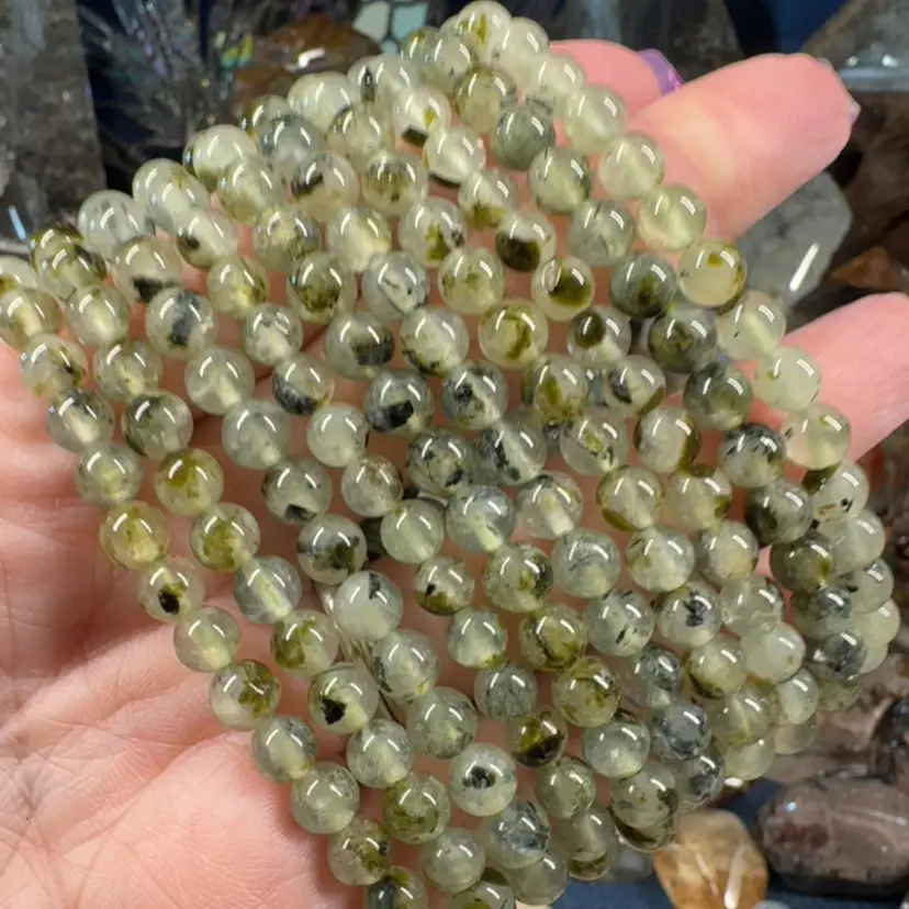 6mm Prehnite Bracelet