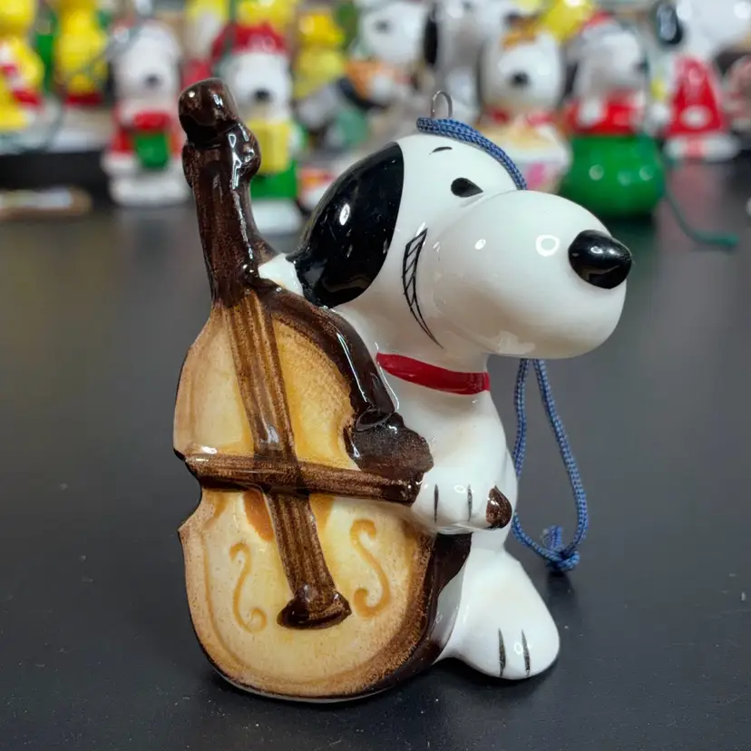 #11 - Vintage Japan Peanuts Ornament Snoopy Bass Player