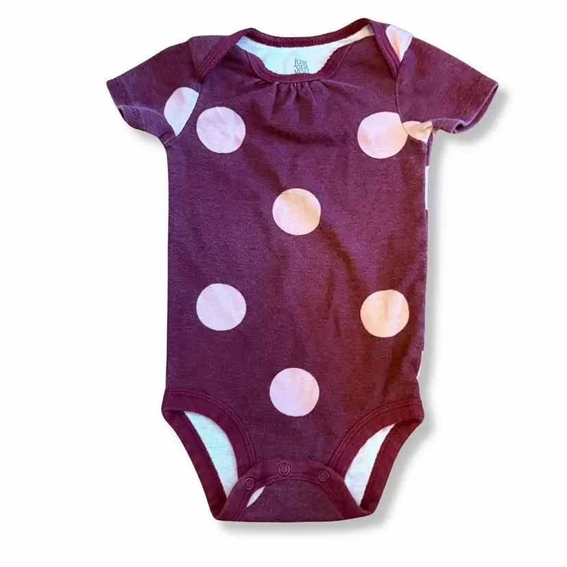 Just One You Polka Dot Bodysuit Baby 12M EUC