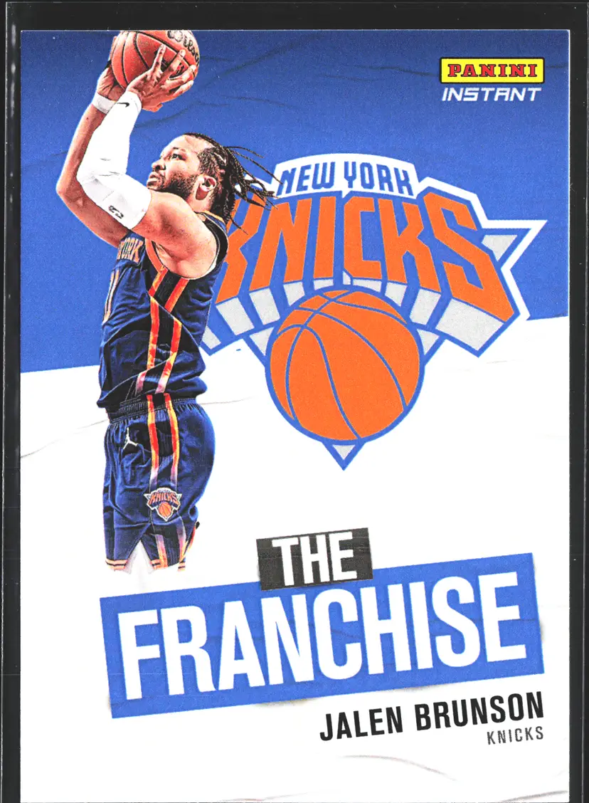 Jalen Brunson Basketball Card SP /234 - New York Knicks - Panini Instant 'The Franchise'