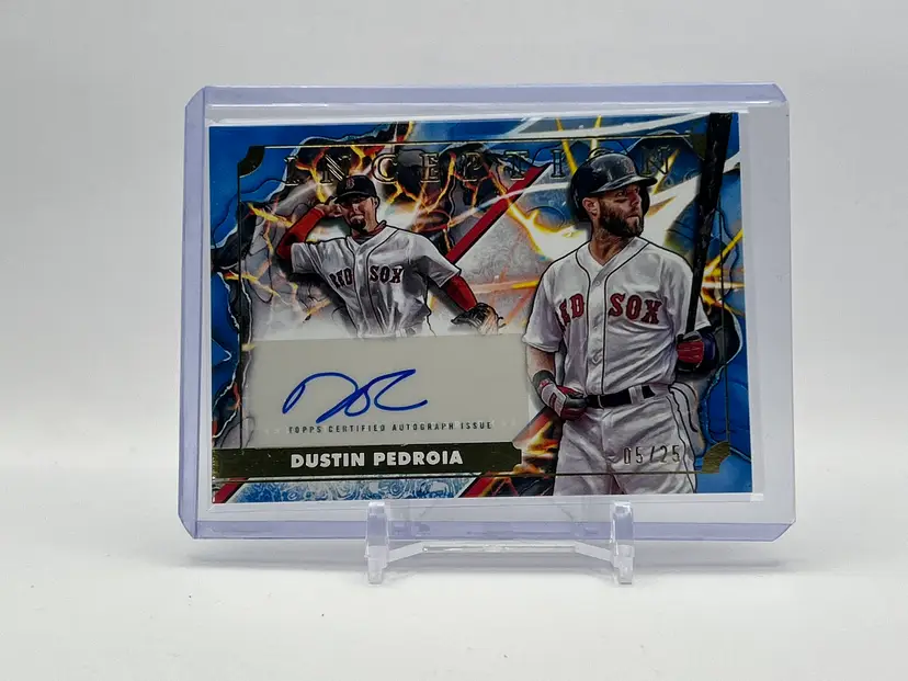 Dustin Pedroia - 2025 Topps Inception Blue Transformation Auto /25 - Boston Red Sox